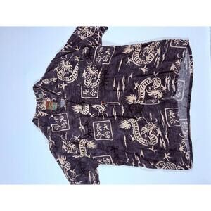 Pineapple Connection Vintage Button-Up Shirt  Size L